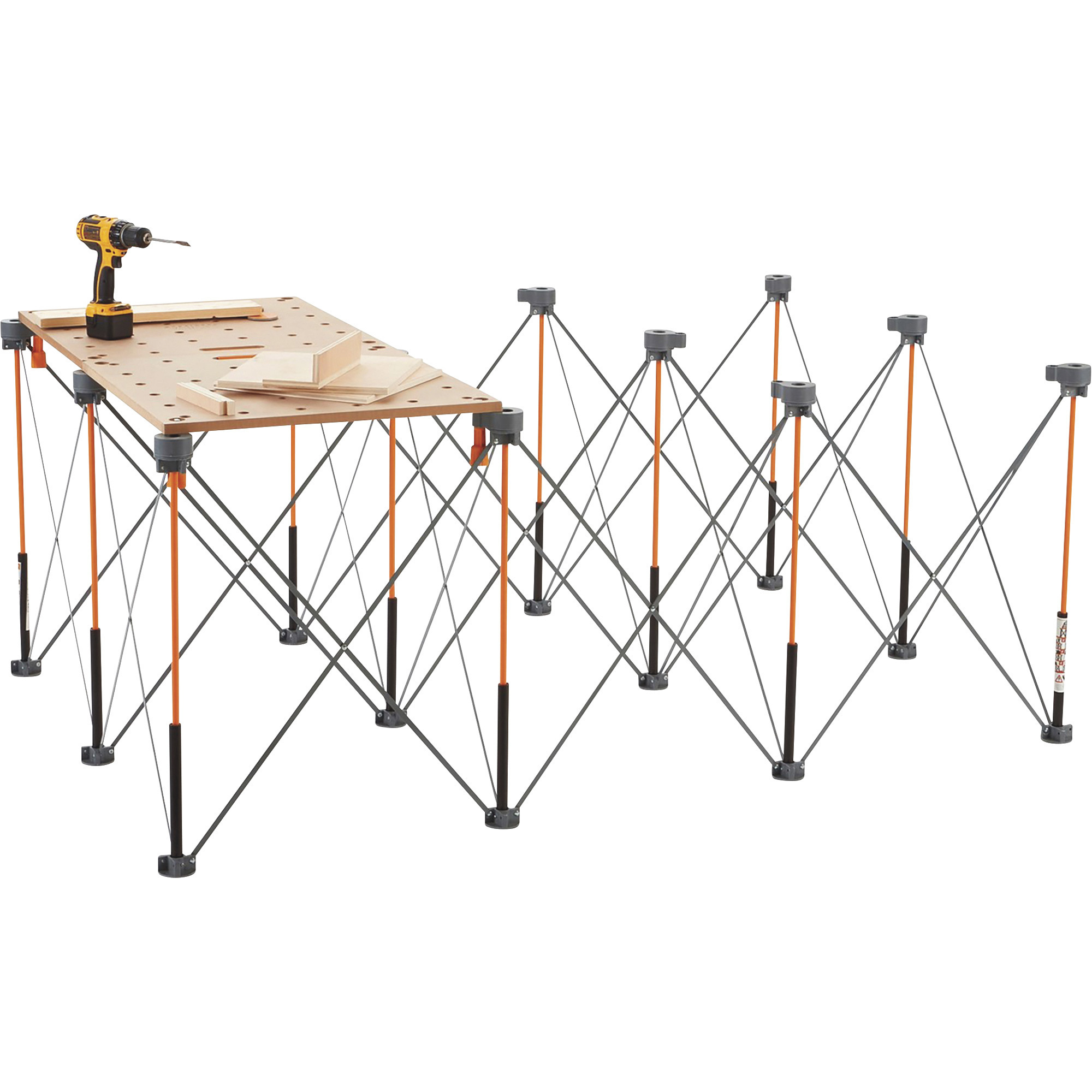 Bora Centipede Folding Portable Work Stand, 4ft. x 6ft., 4500-Lb. Capacity, Model# CK12S